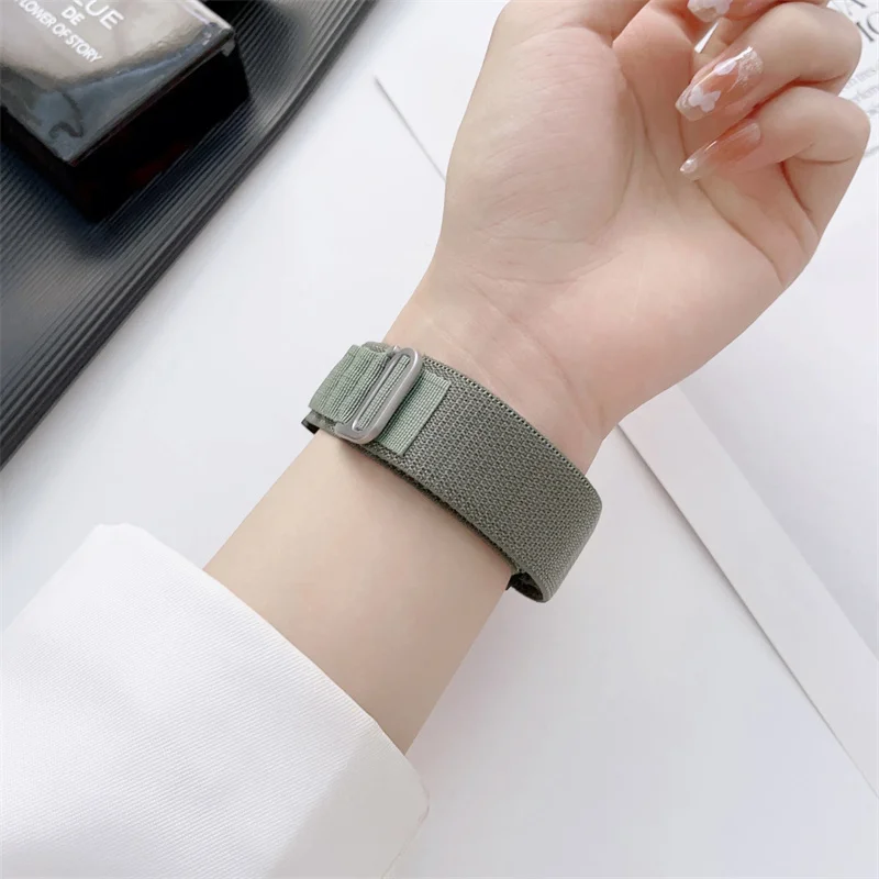 Alpine Loop для Samsung Galaxy Watch 7/5 pro/4 44 мм 40 мм 45 мм ремешок без застежек нейлоновый браслет Galaxy watch 6 Classic 47 мм спортивный ремешок