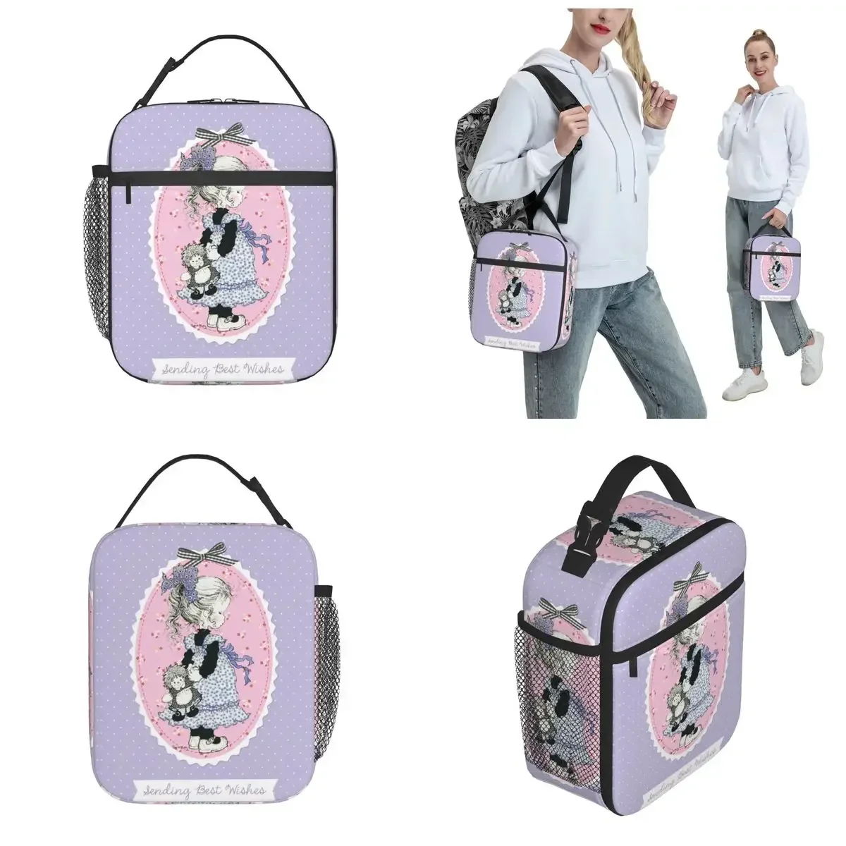 Baby Girl Sarah Kay Merch Insulated Lunch Bags For Outdoor Food Storage Bag Portable Cooler Thermal Bento Box