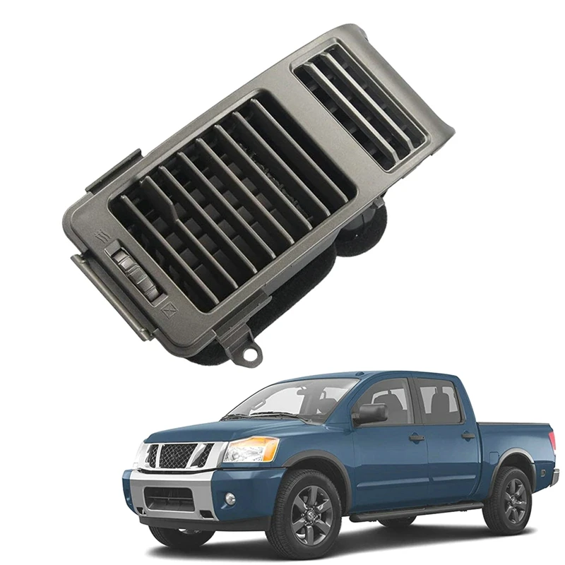 Couvercle de Ventilation de Tableau de Bord Gris pour Nissan Titan Armada 2004-2006, Côté Droit A/C, Garniture, Pièces de Rechange, Accessoires, 68420-7S000