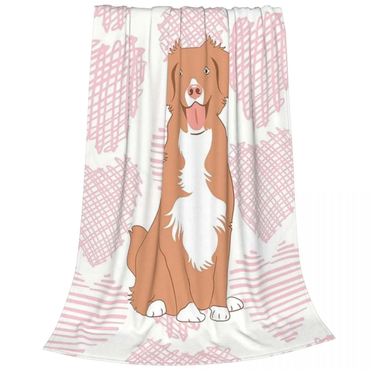 Love Nova Scotia Duck Tolling Retriever Toller Blankets Fleece Sofa Throw Blankets For Home Bedroom Throws Bedspread Quilt