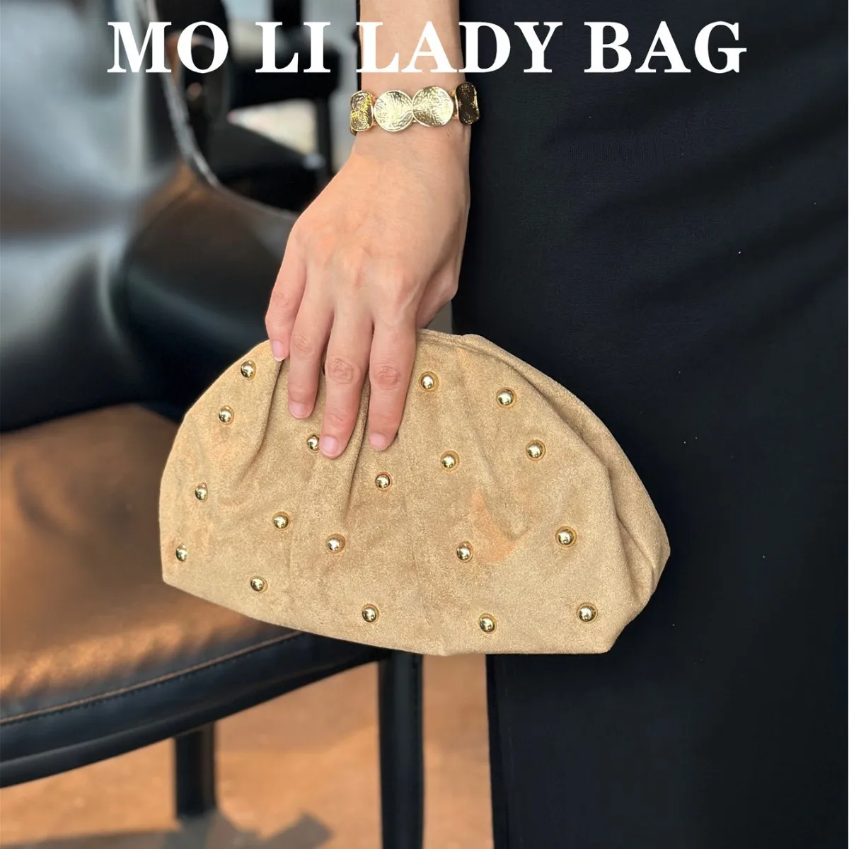 موضة برشام شل حقيبة المرأة الحقيبة المخملية رصع سحابة زلابية حقائب للنساء مصمم حقائب اليد يوم صغير مخلب السيدات جديد