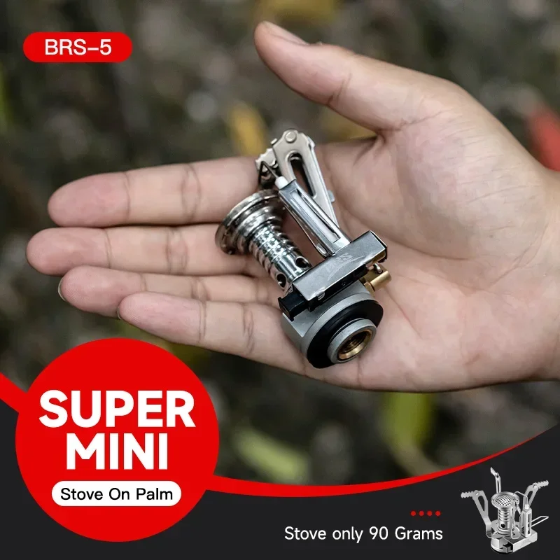 BRS super mini camping gas stove gas burner with piezo ignition Portable camping stove 1.94kw Gas Stove Aluminum Magnesium