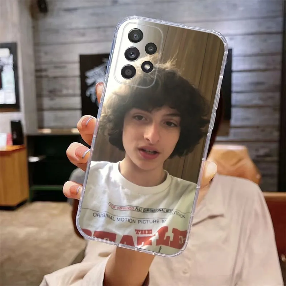 Actor F-Finn Wolfhard Phone Case For Samsung Galaxy A71,70,52,51,40,31,A50,30S,21S,Note20ultra Transparent Cover