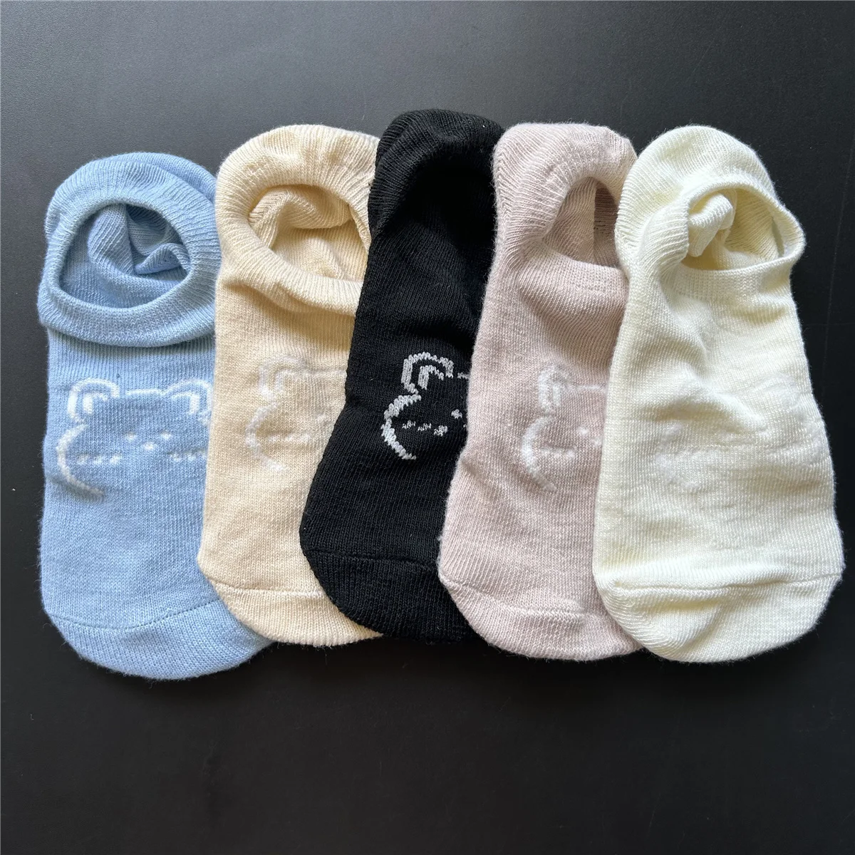 5 Paar süße Boots socken Cartoon tragen lustige Socken weiche atmungsaktive Kawaii Frauen Sommer kurze rutsch feste unsichtbare Söckchen