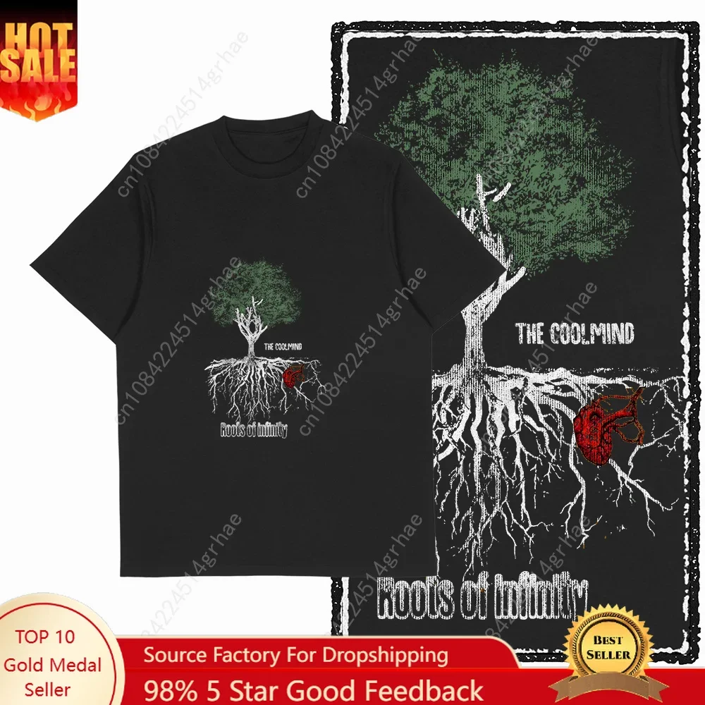 Coolmind MAX yggdrasil printed Exclusive graphic men T shirt 100% cotton big size streetwear men tshirt cool t-shirt tee shirts