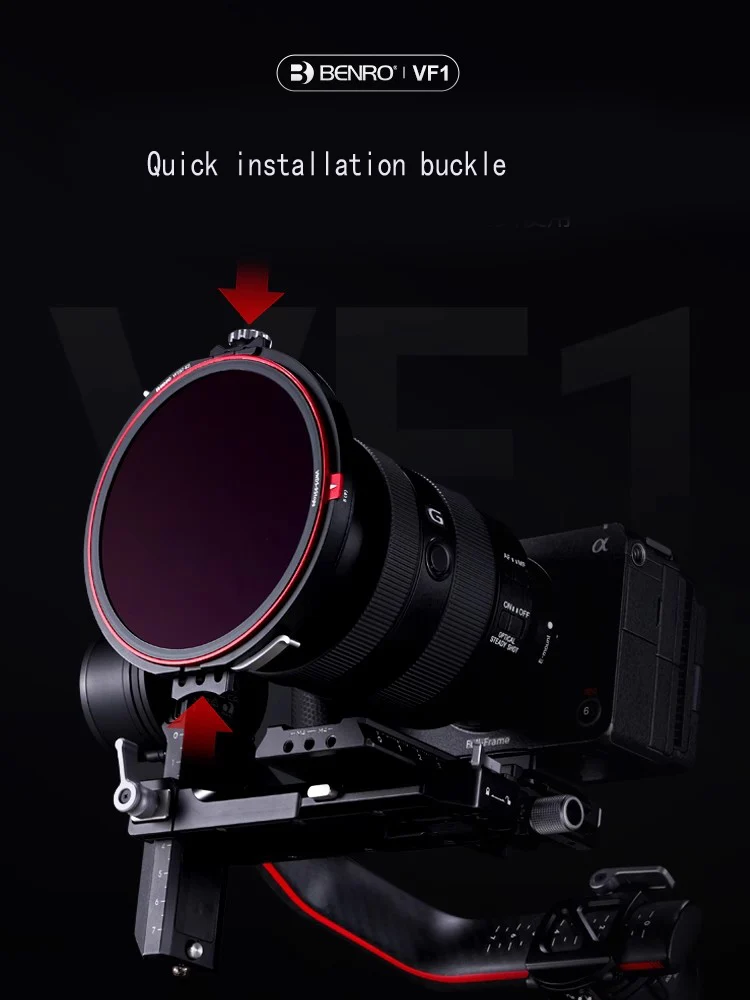 Benro VF1 تركيب سريع تفكيك شفط مغناطيسي قابل للتعديل VND قاعدة ضباب ND CPL 67 72 77 82 مللي متر طقم مرشح عدسة