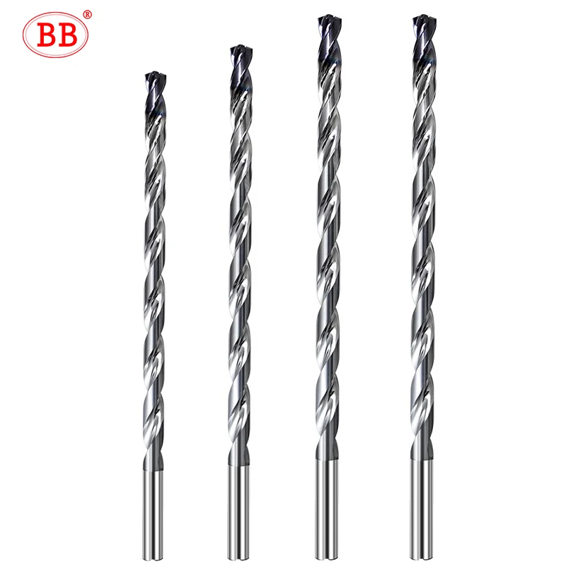 BB 16xD PRO Drill Internal Cooling Long Deep Hole Machining Coated Flute Carbide Tool