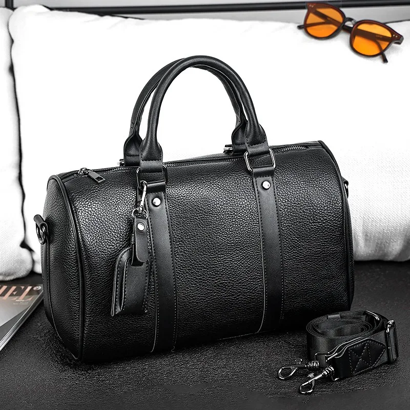 High Quality Crossbody Bag Men Handbags Shoulder Bag Fashion Crossbody Bags for Men Luxury Soft Leather Boston Tote Handbag Male