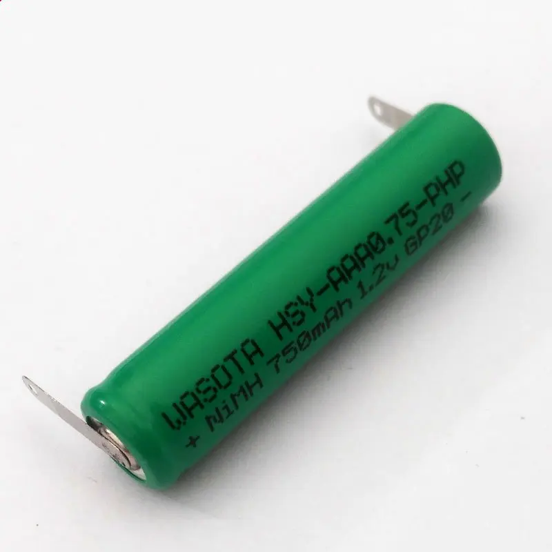 2Pcs HSY-AAA0.75-PHP 1.2V Rechargeable Battery