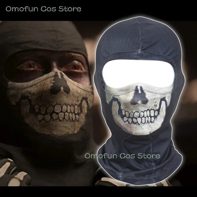 2025년 콜 오브 듀티 고스트 알레하ンド로 마스크 코스프레 익명 섹시 액세서리 의상 장식 시몬 라일리 상사 할로윈