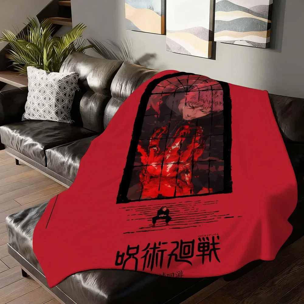 

Одеяло «Приключение аниме дзюдзюцу кайсен» для дивана-кровати, офиса, путешествий, кемпинга, мягкое, теплое, уютное для сна, чтения, отдыха
