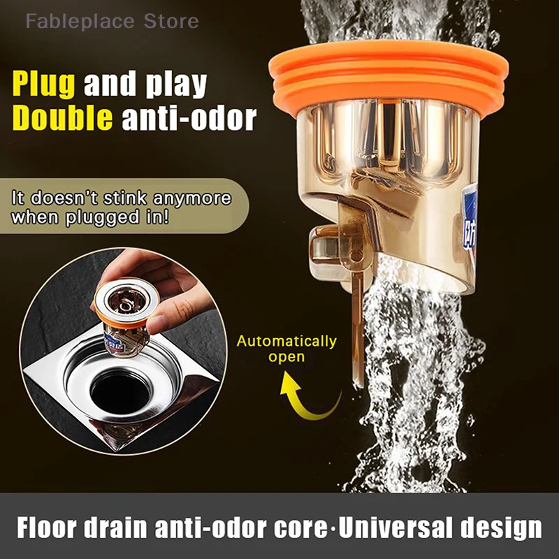 

No Smell Gravity Induced Floor Drain Core: Perfect for Toilet, Kitchen and Bathtub Draining