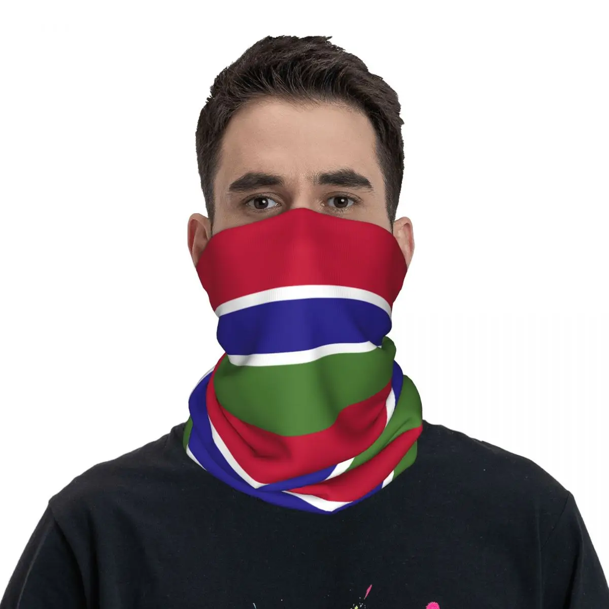 Motorsports Racing Bandana Accessories Neck Cover Gambia Flag Scarf Warm Balaclava For Riding Windproof