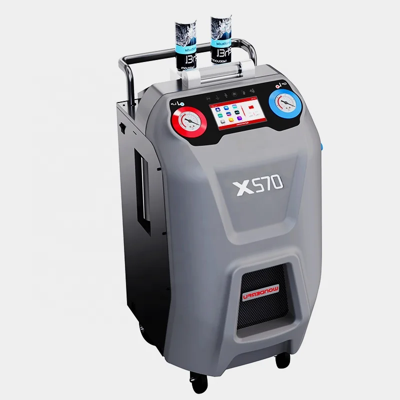 

X-570 Fuel and Electric Car R134a Refrigerant Gas Refill Machine / Car A/C System Clean Recycle Vacuum and Refill Machine