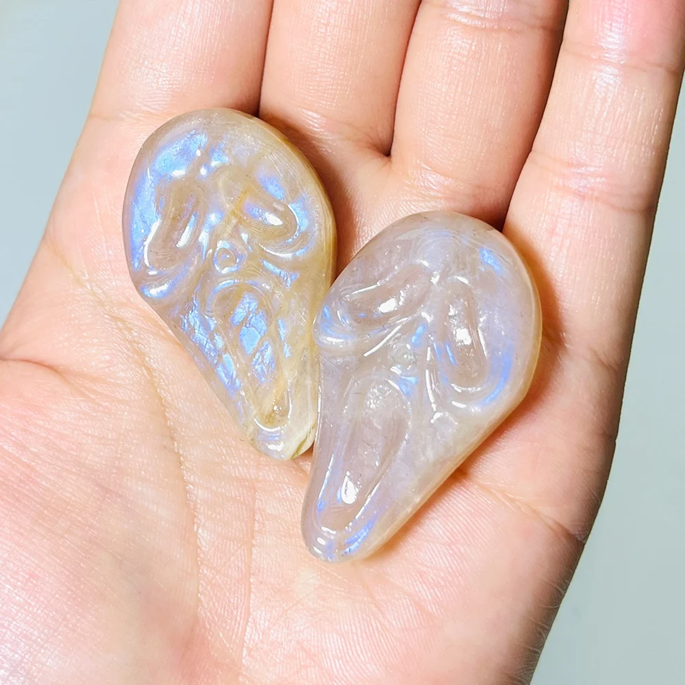 قطعة واحدة من قناع وجه شبح كريستال مونستون عالي الجودة - مثالي لديكور المنزل وهدايا العطلات، #5