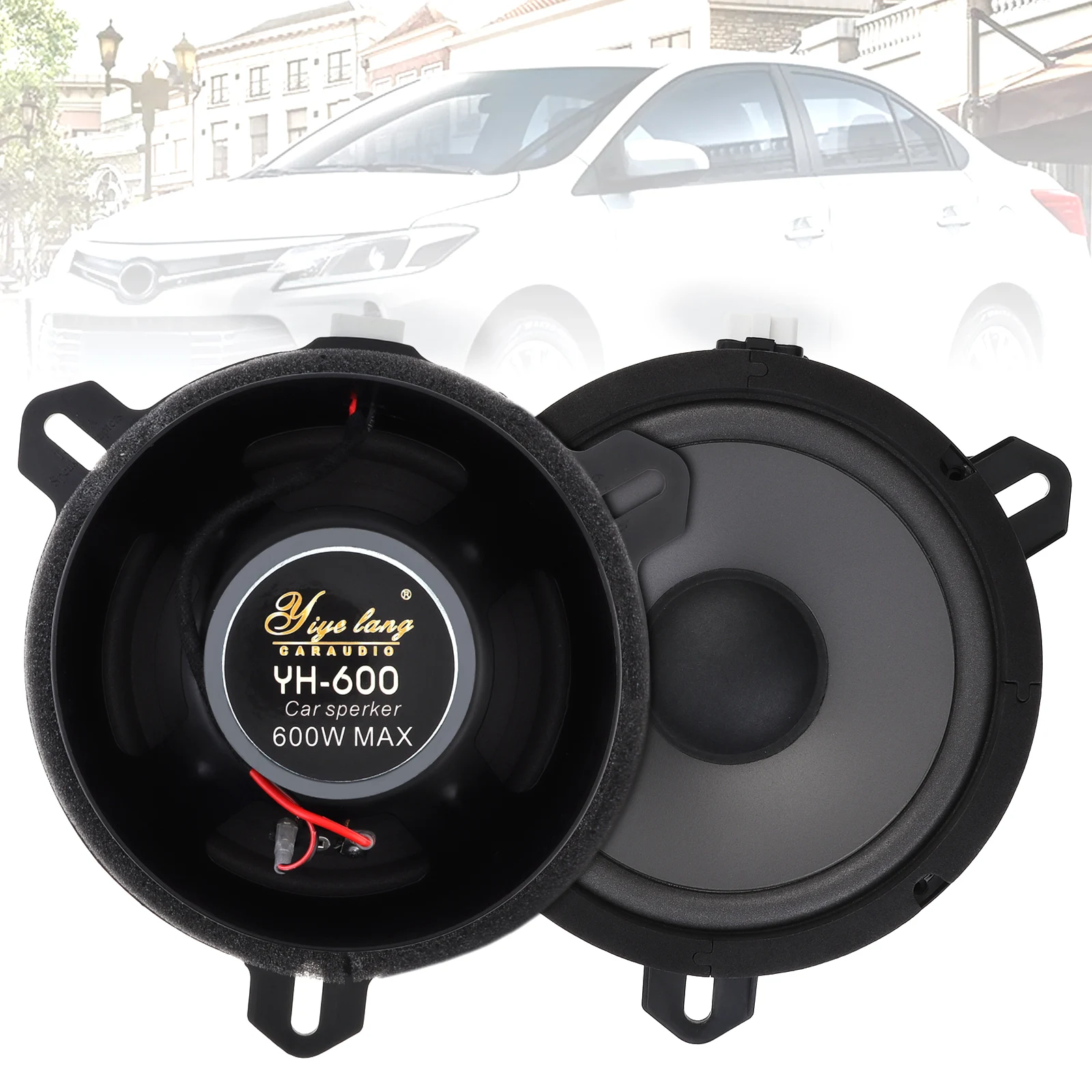 2pcs 6.5 Inch 2-Way 600W Car Speaker Auto Music Stereo Full Range Frequency Hifi Speakers Fit for Toyota