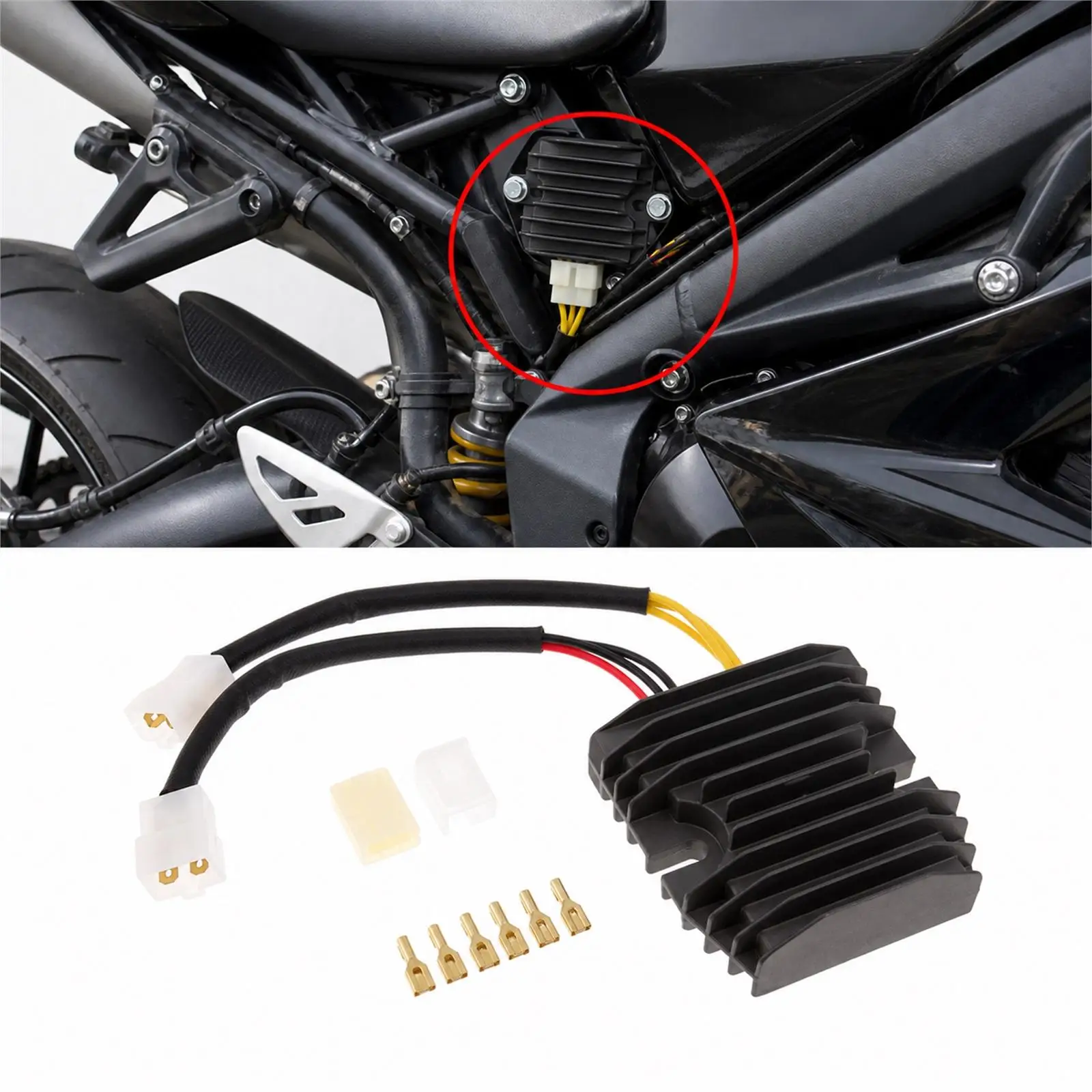 Advanced Mosfet Regulator Rectifier Aluminum Cooling for 675 2006-2017 Motorcycle Voltage Controller