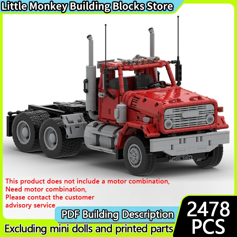 

City Car Model MOC Building Bricks MH9500 Heavy Transport Truck Modular Technology Children Holiday Gifts Assemble Toys Suit
