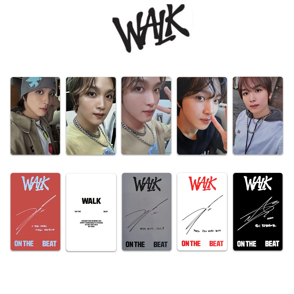 5 قطعة/المجموعة KPOP Haechan المشي على ألبوم الضرب بطاقات الصور الأزياء على الوجهين Selfie Lomo بطاقات بطاقة بريدية المشجعين عيد ميلاد جمع #3