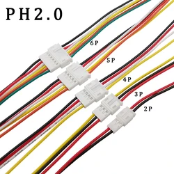 1/2/5 Pair 26AWG Micro JST Wire Connector JST-PH 2.0 2P 3P 4P 5P 6Pin Male Plug Female Jack Connector Cable JST PH 2.0 15CM Wire