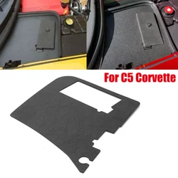 C5 corvette 1997-2004用の黒の質感のプラスチック製バッテリーデンカバープレート