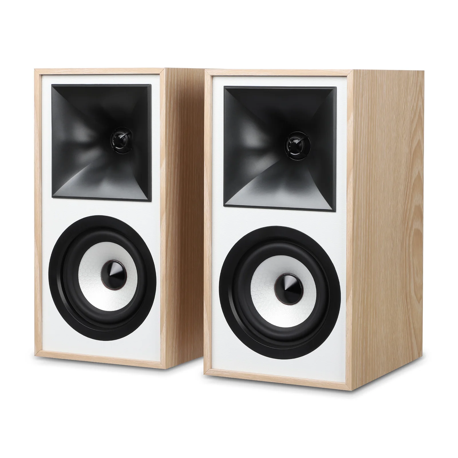 AIYIMA S4000 Studio-Monitorlautsprecher 40WX2 Bluetooth 5.0 Symmetrischer RCA/XLR-Eingang Subwoofer-Ausgang Holz Aktive Regallautsprecher