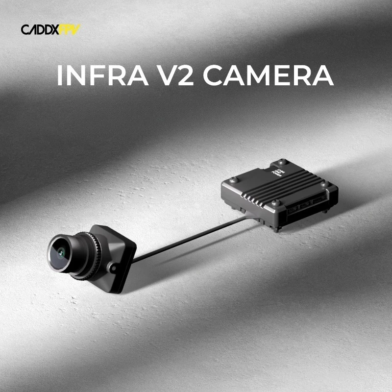 Caddx INFRA V2 Camera No-Light Night  Analog VTX Kit WDR 1500TVL 4:3 131.6°FOV CVBS PAL Black and White Sensor for FPV Drones