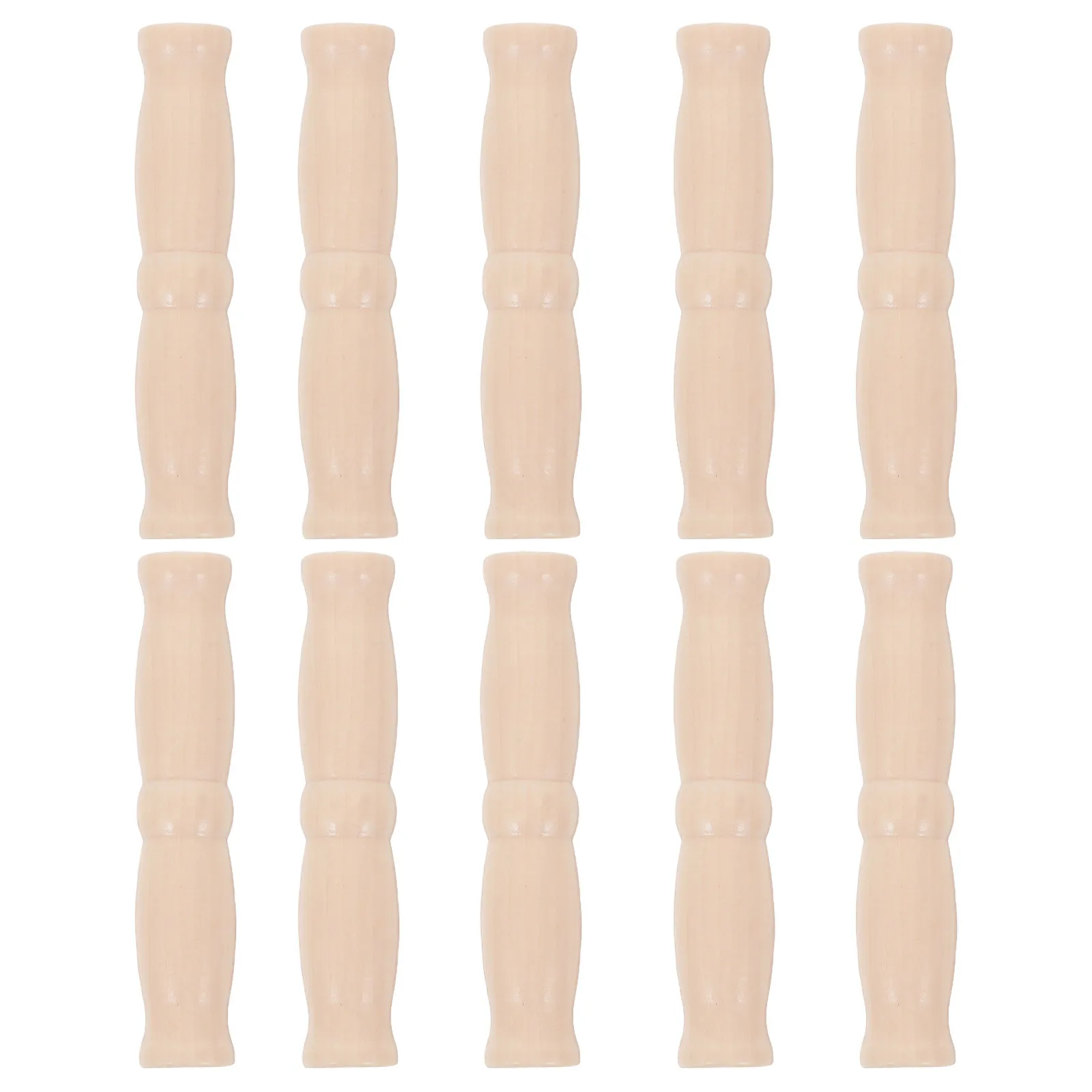 

10Pcs Bucket Wood Handle Replacement Grip Smooth Ergonomic Design for Pail Basket Galvanized Steel Plastic Container Strain Free