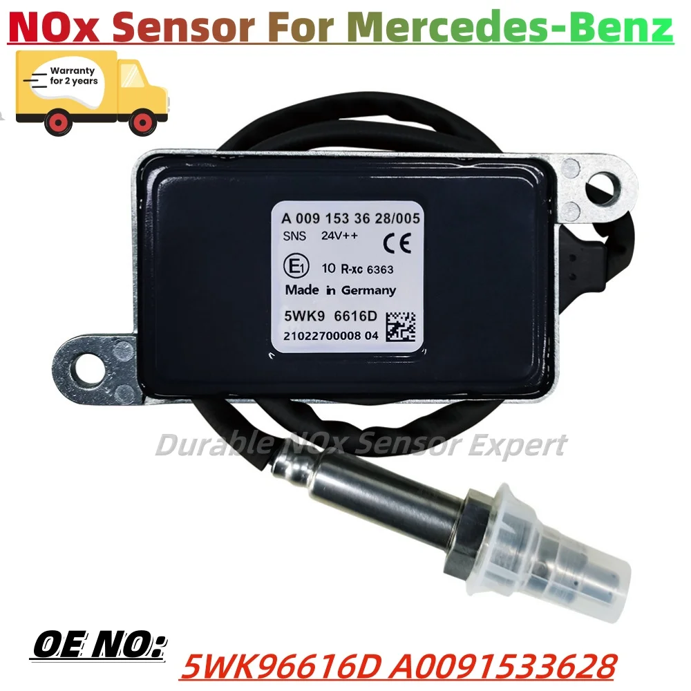 A0091533628 5WK96616D Nox Sensor For Mercedes-Benz Actros Atego LKW EURO 4 5 6 24V 0061537328 0091533628 5WK96616F 5WK96616E
