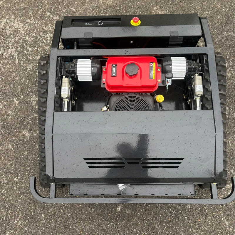 Customized Remote Control Tank Track Lawn Mower Industrial 4-Stroke Snow Removal Mower Snow Plow for DIY Snow Removal