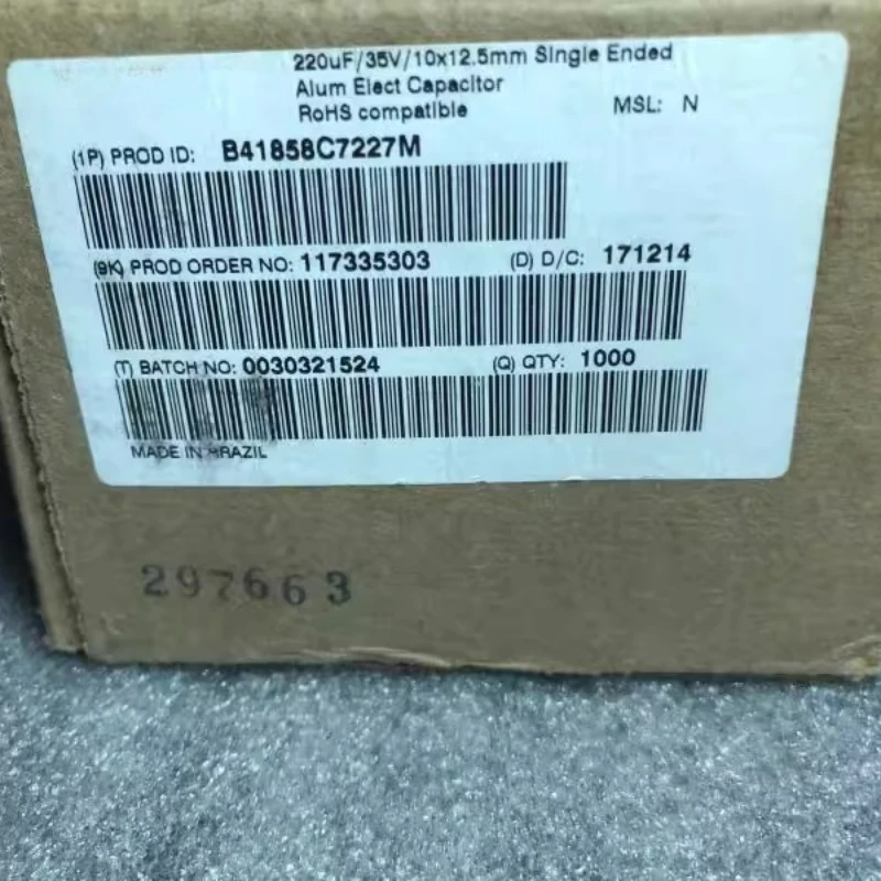 20 PÇS/LOTE 35V 220UF LL 105 ℃   Capacitores eletrolíticos de alumínio