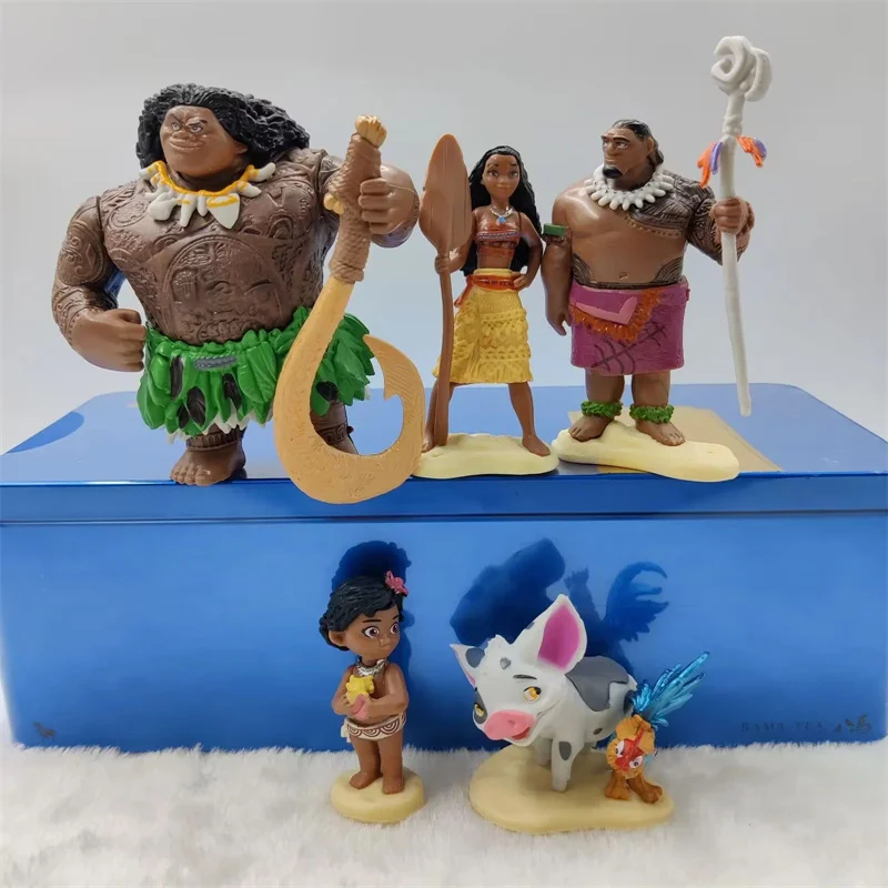 6 ピース/セットディズニー映画モアナフィギュア人形セット半神マウ