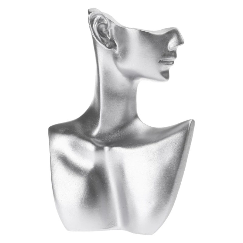 Necklace Stand Mannequin Shaped Jewelry for Stores and Photographers N2UE