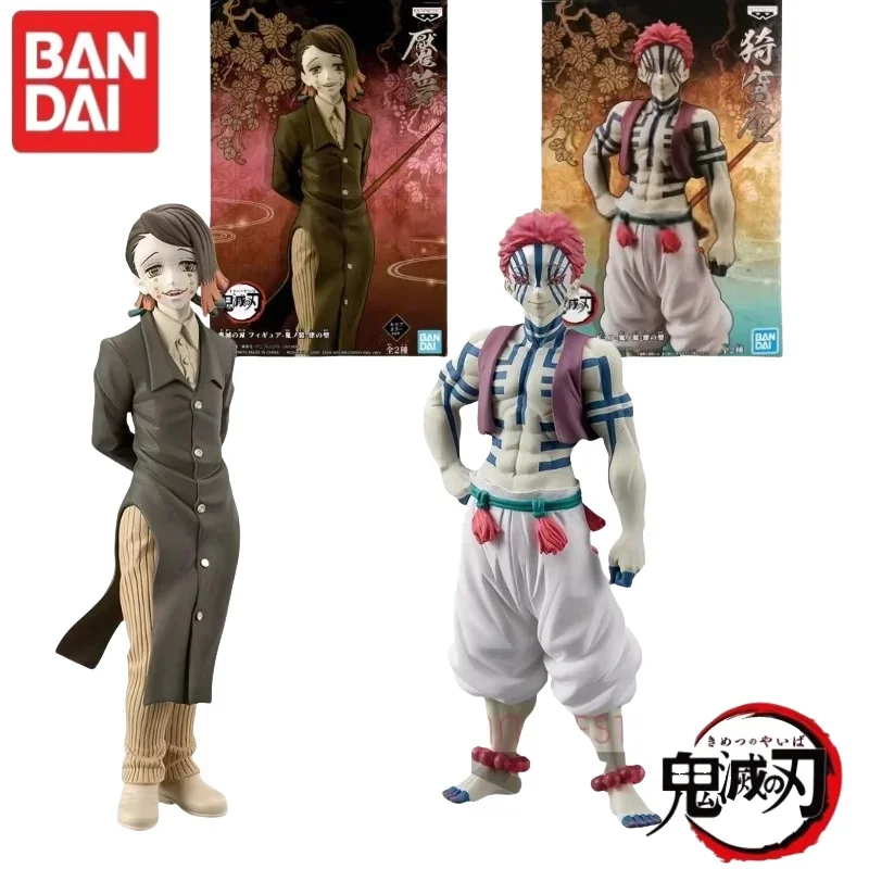 Em estoque original bandai demon slayer demônio versão vol 5 akaza muzik anime figuras de ação modelo brinquedos desktop ornamento presentes