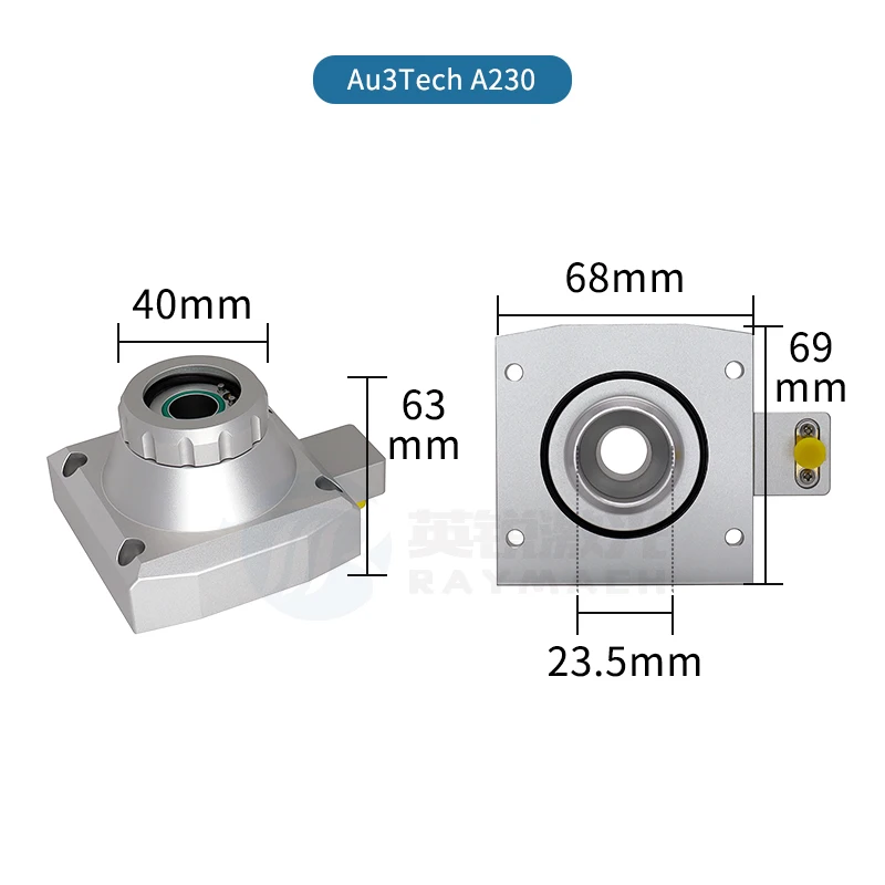 Fiber Laser Consumable Parts Au3Tech Capacitive Sensor A200E A230E TRA For Fiber Laser Cutting Machine Capacitance Transducer