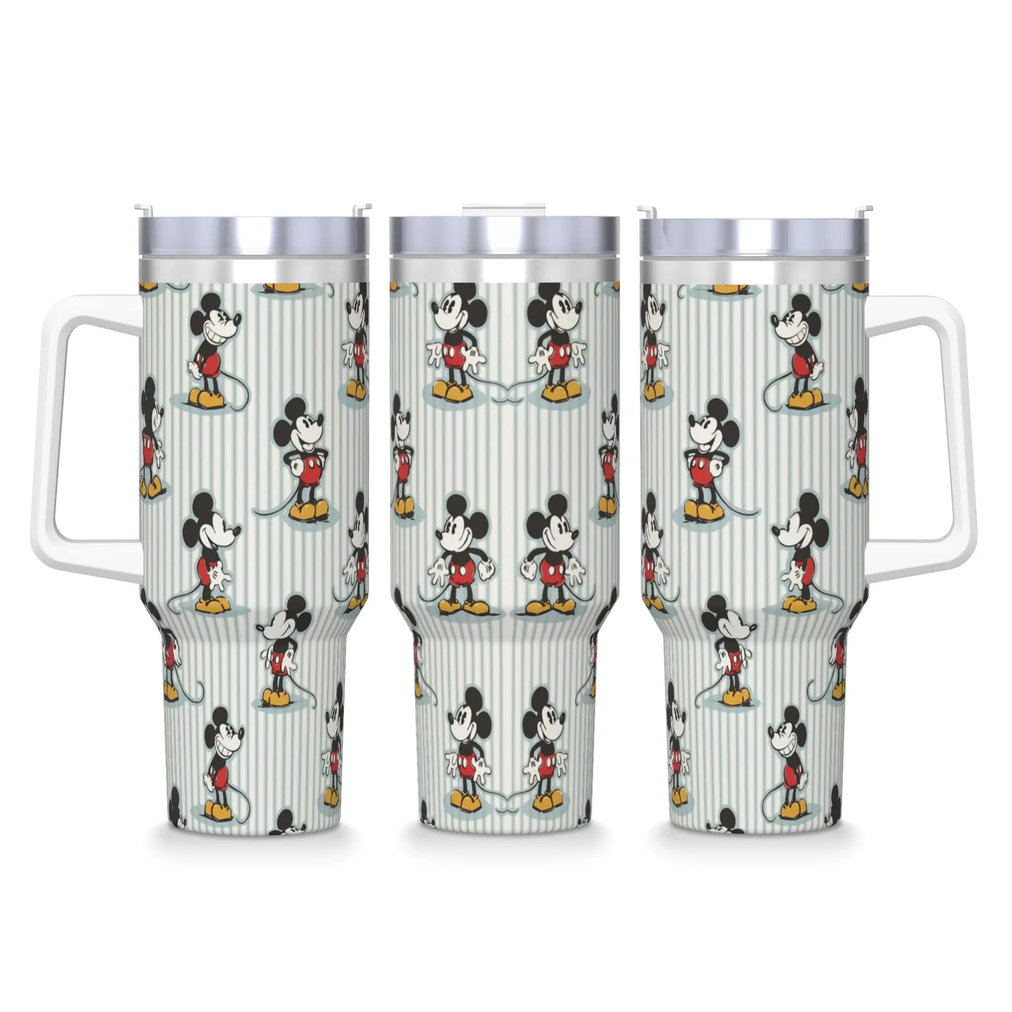 

Стакан из нержавеющей стали с Микки Маусом, дорожные кружки, чашка, термочашки на 40 унций, сохранение тепла, холодный напиток, молоко, чай, бутылка для воды