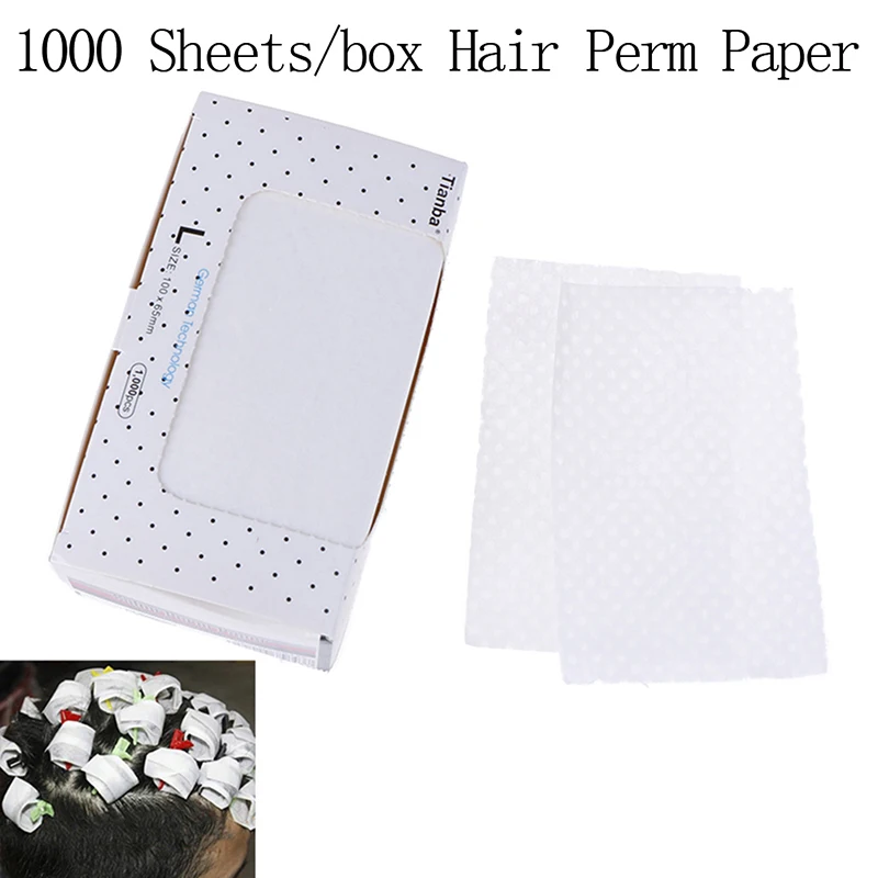 1000 Sheets/Box Hair Salon Perm Papers End Electric Wraps Perming End Wraps