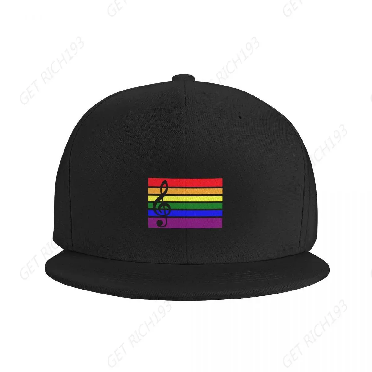 Rainbow Treble Clef Baseball Cap Visor Luxury Hat Sun Hat For Children Men Cap Luxury Brand Women