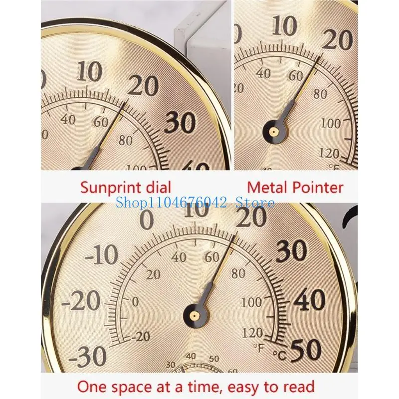 652F Analog-Thermometer Hygrometer for Indoor Home Office Baby-Room High Accuracy Temperature Humidity Detector Meter
