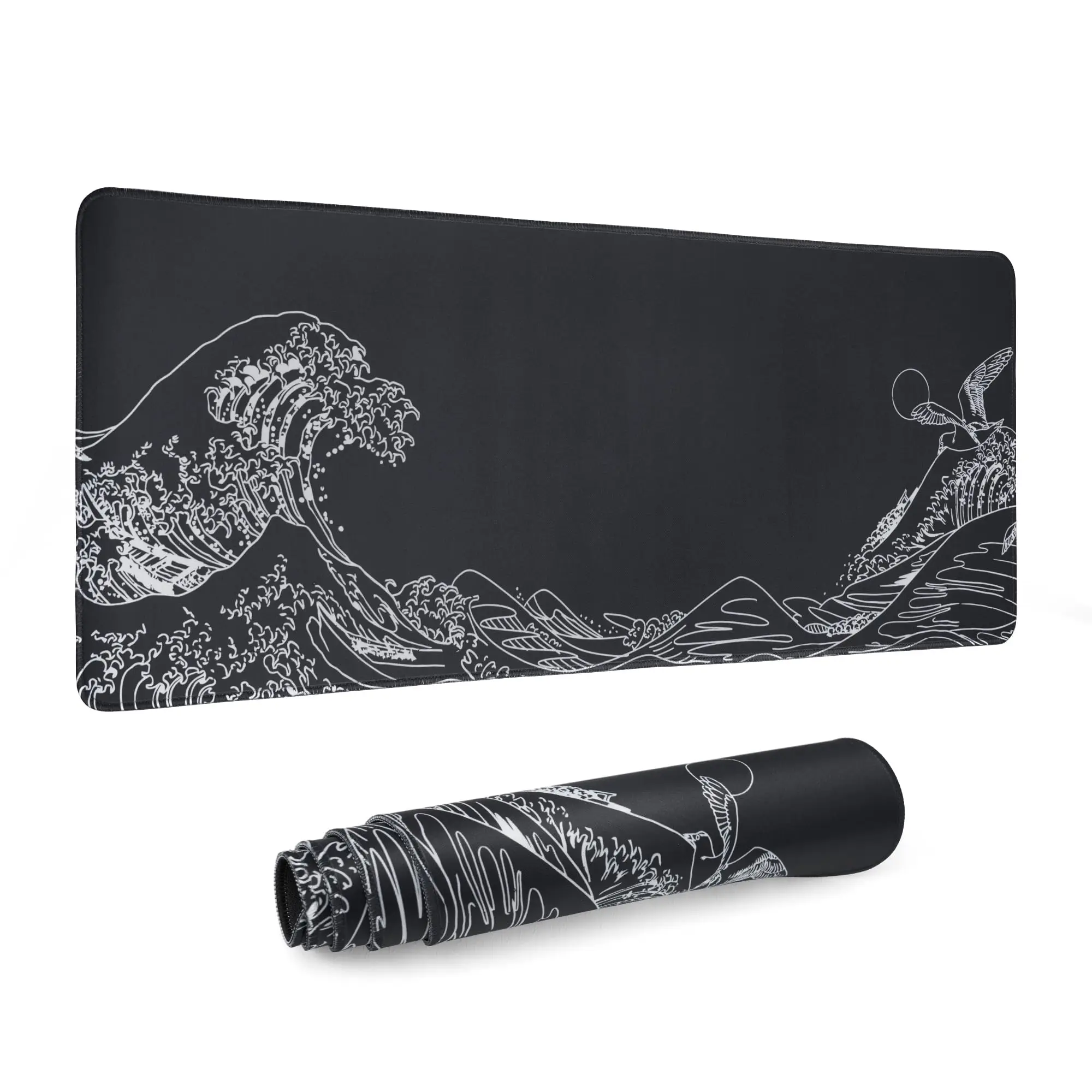 

Rectangle Black XXL Gaming Mousepad/Desk Mat,Waterproof Comfortable Mouse Pad with Non-Slip Rubber Base for Computer Laptop