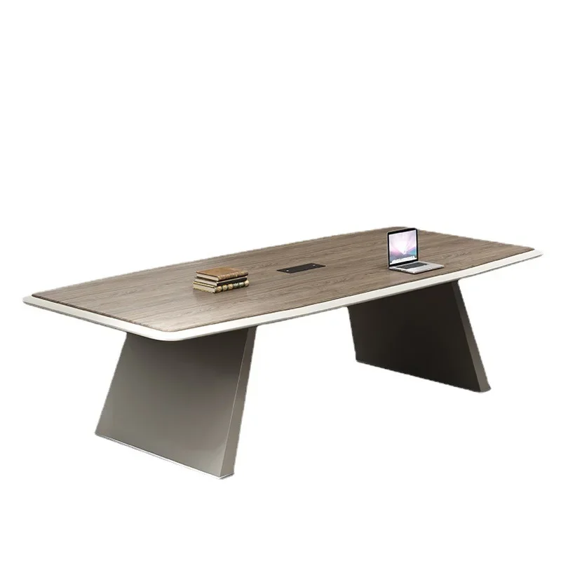 Conference Table, Simple Modern Office Equipment, Conference Room Table and Chair Combination for Office Negotiation