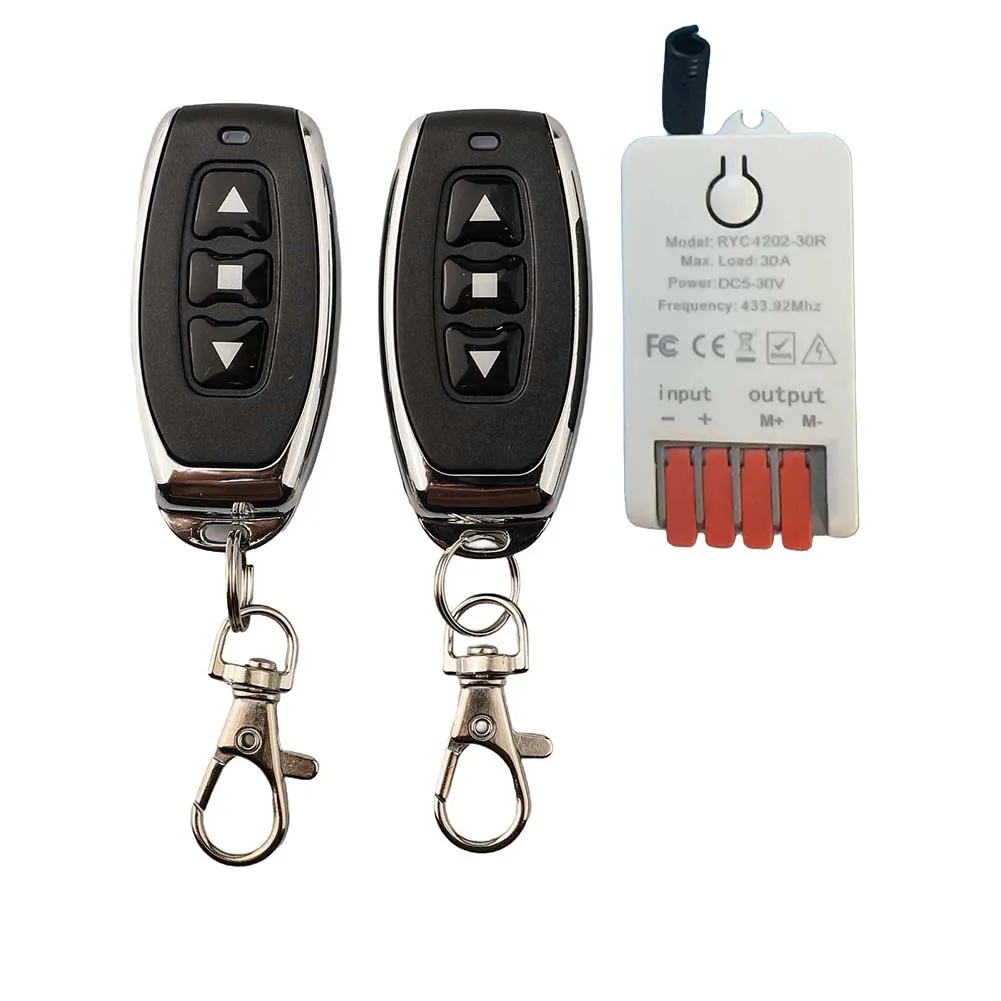 Wireless Remote Switch for 5V 30V Linear Actuator Forward and Reverse Control for Electric For Curtains and Garage Doors