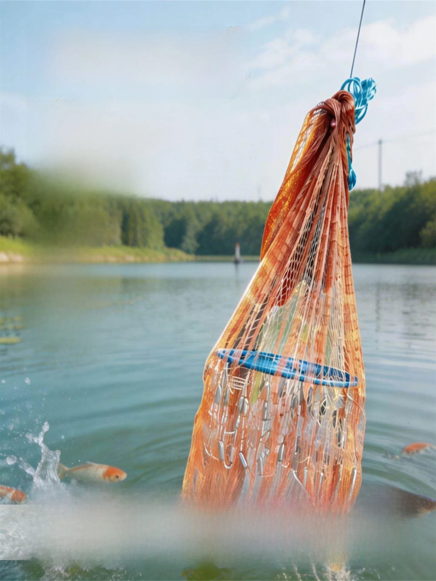 Epuisette-de-peche-artisanale-ronde-en-forme-de-disque-avec-chaine-en-fer-filet-de-peche-de-loisir-ligne-dyneema-robuste-pour-activites-de-plein-air