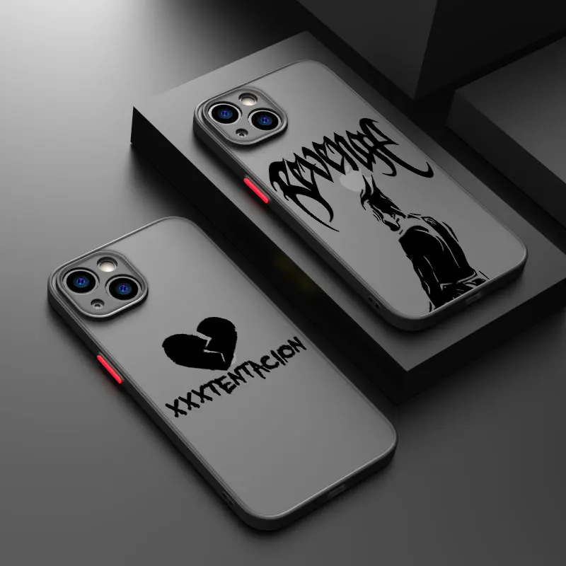 Cool XXXTentaction Rapper For iPhone 15 14 13 12 11 Pro Max XS Max X XR 7 8 Plus 6S 5S Frosted Translucent Funda Phone Case