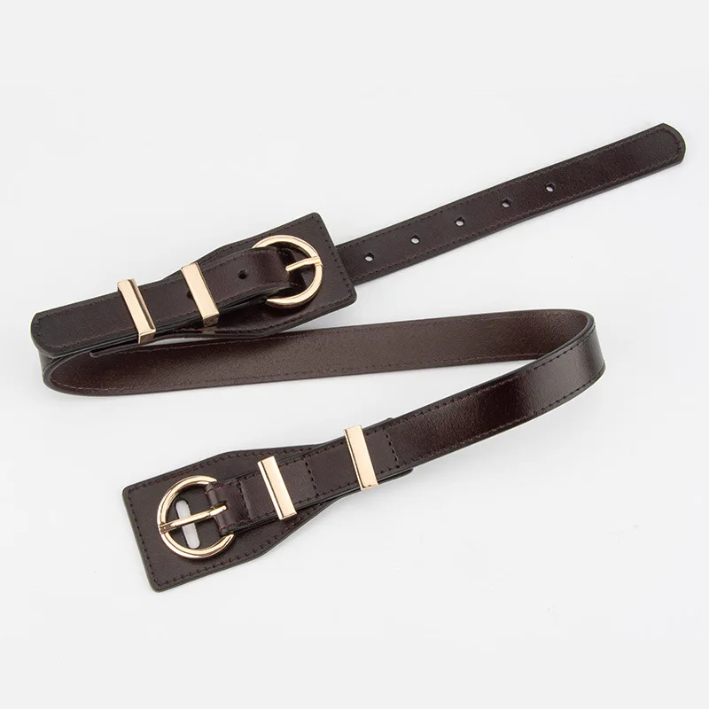 本革レディースベルト、ファッショナブルなドレススーツ装飾ワイドベルト、ハイエンドニッチベルト
