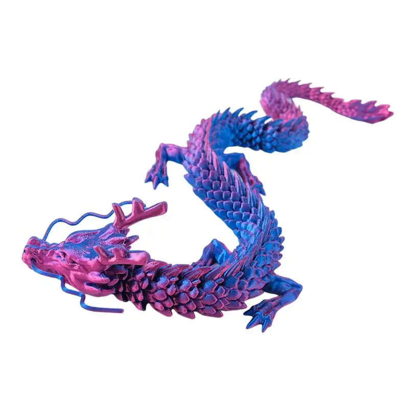 Flexible Articulated Dragon 3D Printed Mystery Dragon Fidget Toy Mythical Pieces Articulated Dragon Toy For Birthday Home