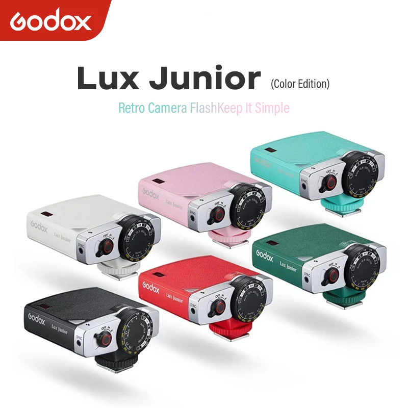 

Godox Lux Junior Camera Flash GN12 6000K±200K 7 Levels Flash Speedlite Trigger for Canon Nikon Fujifilm Olympus Sony Camera 5.