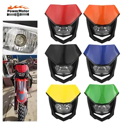 Motocross Halogen Headlight Fairing Universal Motorcycle Dual Sport Headlight Head Lamp Dirt Pit Bike For HONDA XR CRF 150-230