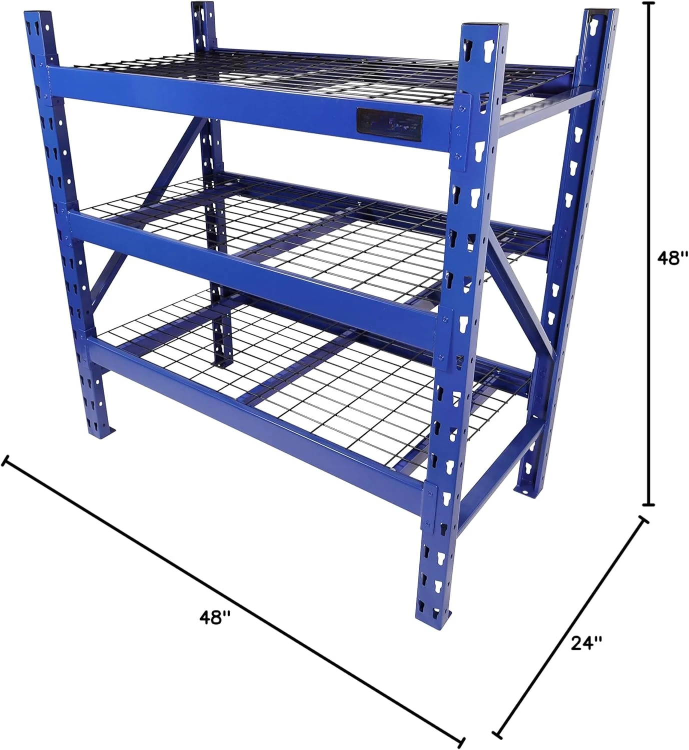 Garage Storage Shelves - Heavy Duty 3-Tier Adjustable Metal Wire Shelving Units with 3000 lbs Total Capacity for Garage