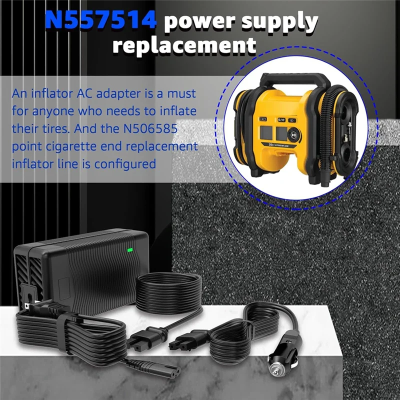 ABZV-13.8V Charger For  20V MAX Inflator Cordless Tire Inflator Air Compressor Charger Inflator Air Compressor Charger US